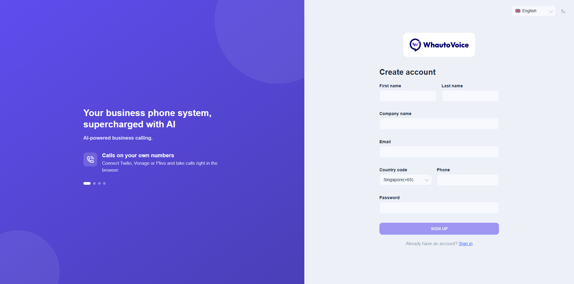 Sign Up Form