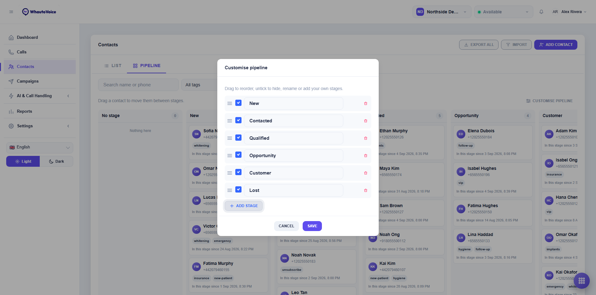 Customise Pipeline