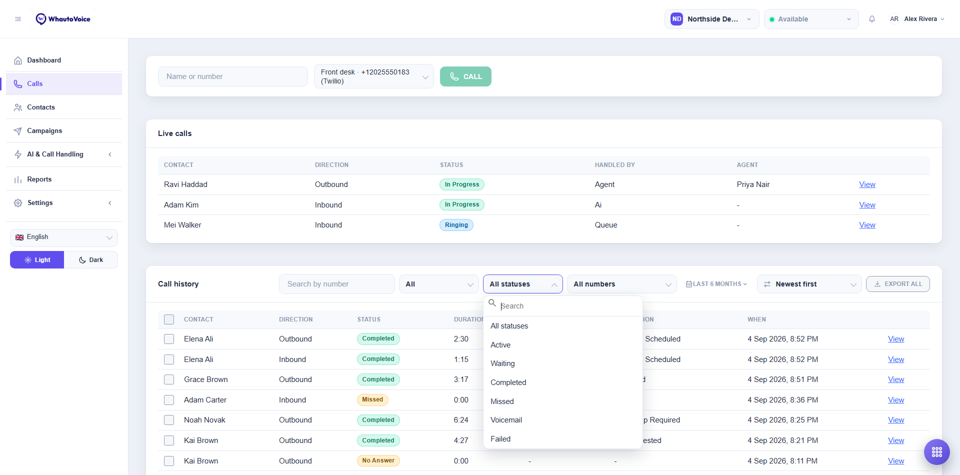 Status Filter
