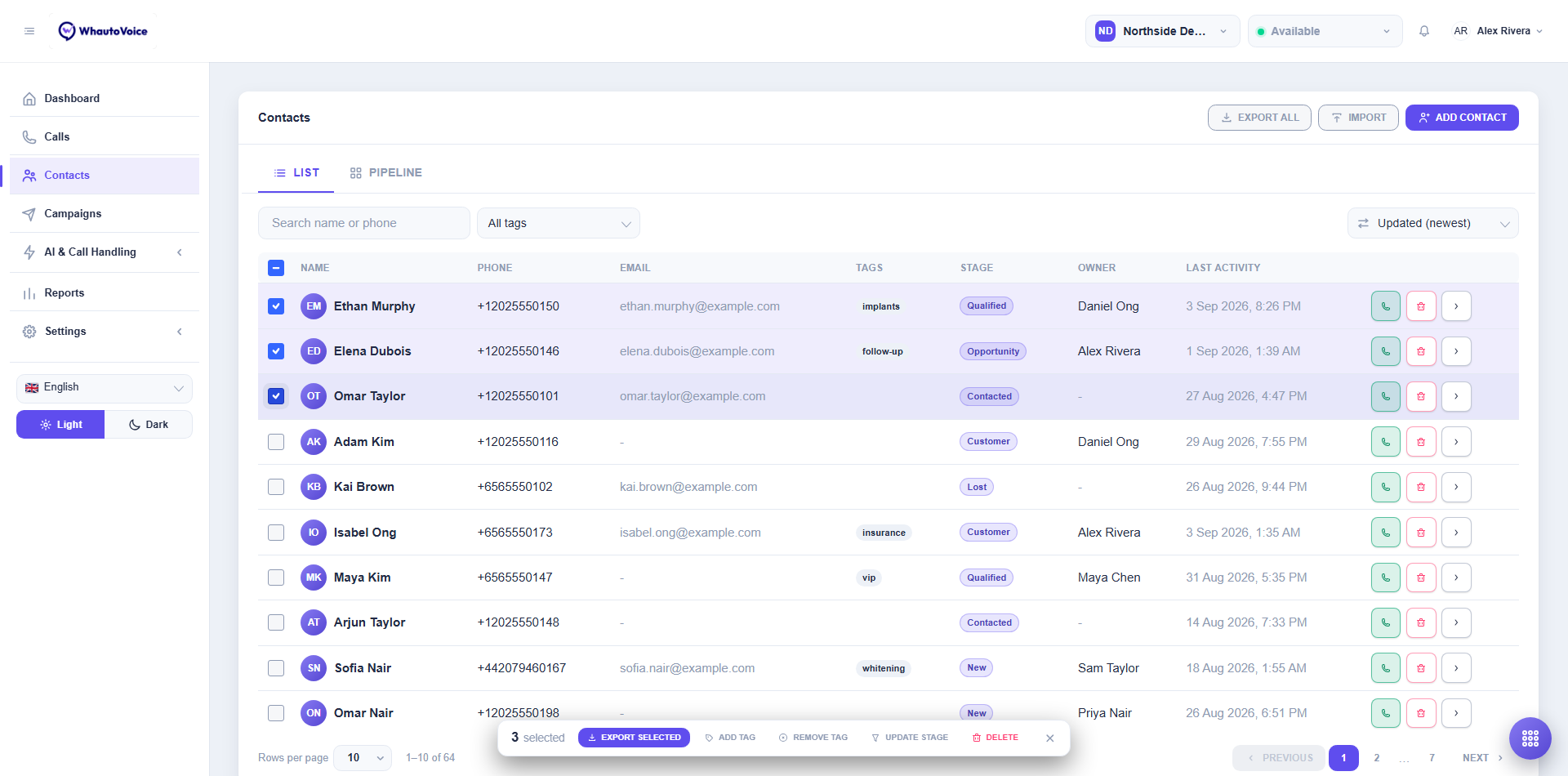 Bulk Actions