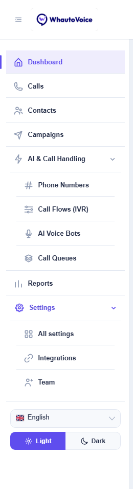 Sidebar Menu