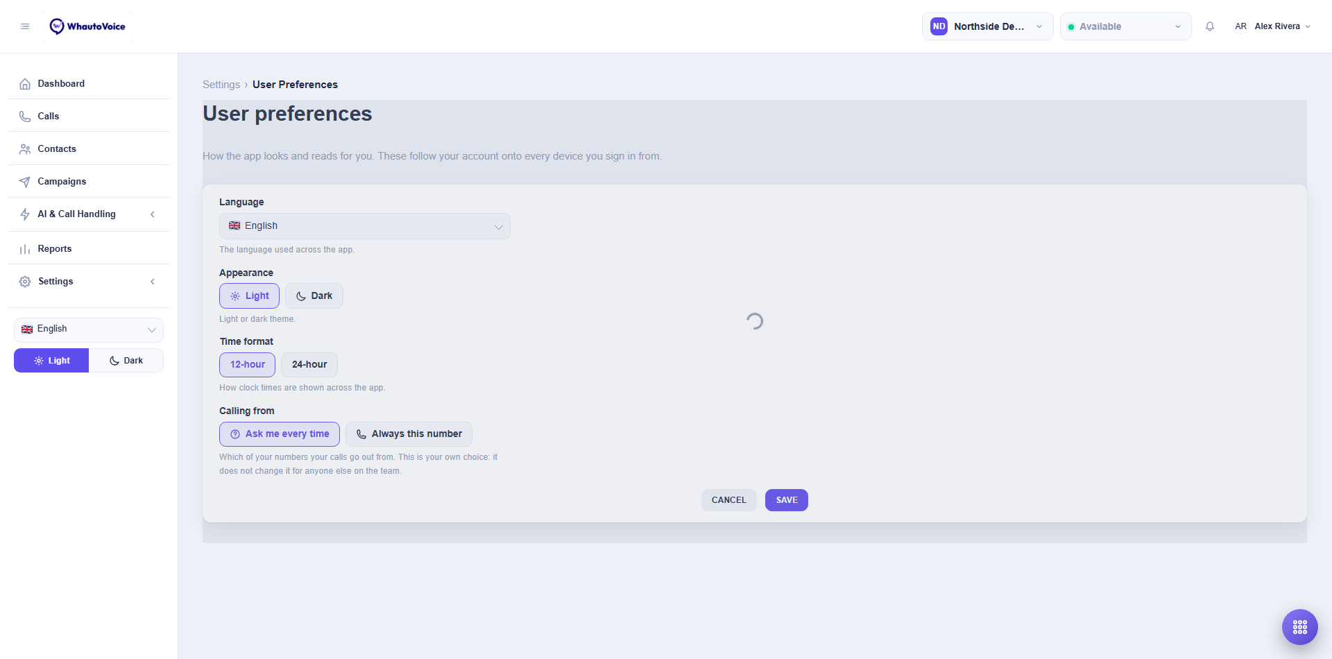 User Preferences